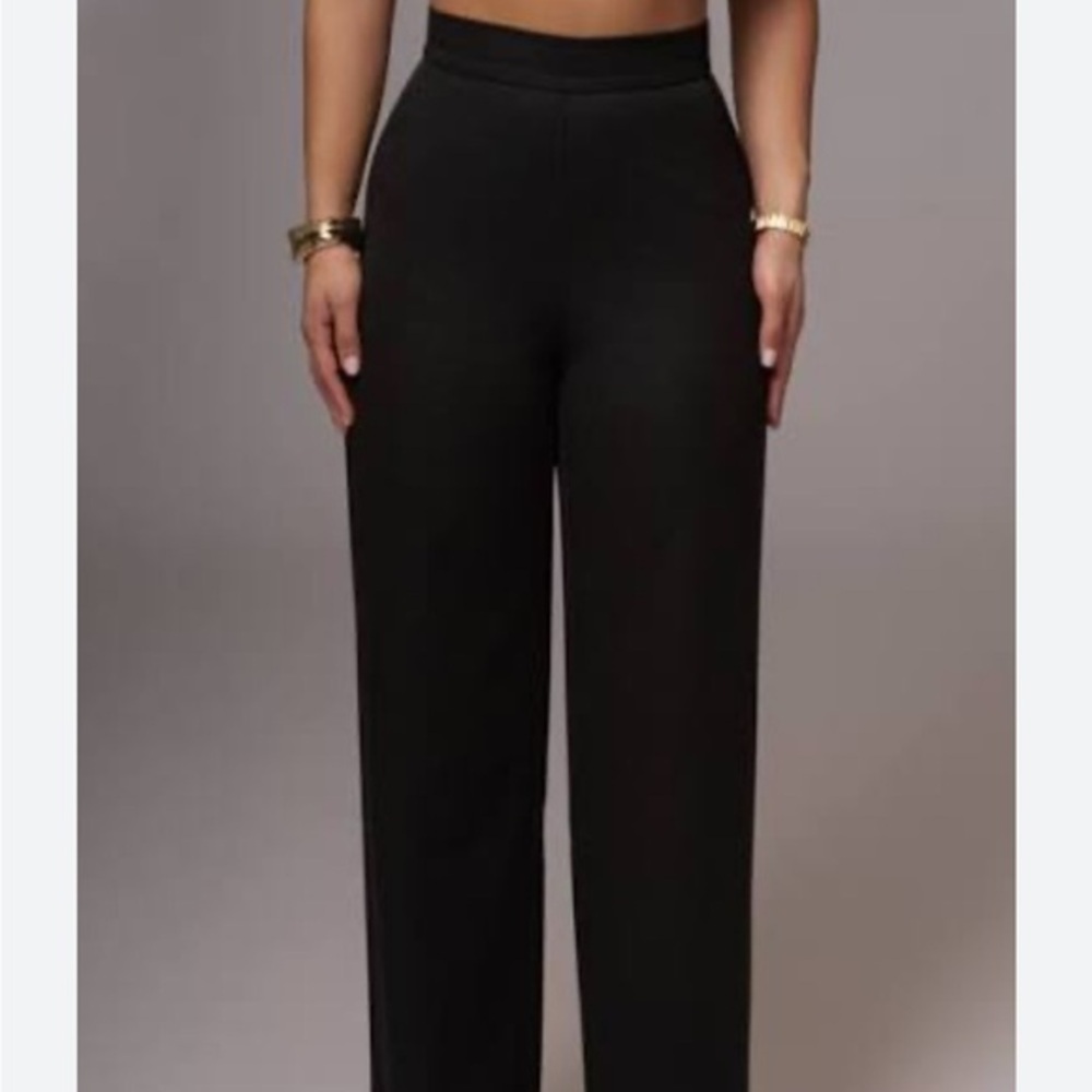 JLUXLABEL Black Wide Leg Pants